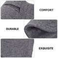 thumbnail image 5 of WRISTBIQUE 2 Pairs of Cycling Knee Warmer Wool Grey for Protector, 5 of 5