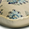 thumbnail image 2 of The HomeCentric Toss Pillow Cover, Blue Pack of 2, 18"x18" (45x45 cm) Throw Pillows, Linen Floral & Pearl Embroidery Throw Pillows For Couch, Nature & Floral Contemporary Style Easter - Morning Flower, 2 of 3