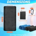 thumbnail image 2 of Cooling Towels for Neck and Face Soft Breathable Microfiber Sports Gym Sweat Towel with Carabiner for Golf Yoga Running Camping Golf Gym Workout, 2 of 14