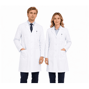 Panda Uniform by Heedfit Women's Workwear Professional Lab Coat With Pockets for Doctors & Nurses,White M