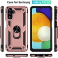 thumbnail image 2 of Grade Drop Impact for Samsung Galaxy A13 5G Case Galaxy A13 Case 360 Metal Rotating Ring Kickstand Holder  Heavy Duty Shockproof Case for Galaxy A13 5G Phone Case (Rose Gold), 2 of 8