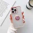 thumbnail image 1 of TECH CIRCLE For iPhone 13 Pro Max 6.7 inch Clear Rugged Case,360 Rotatable Ring Magnetic Stand Shockproof Slim 3 in 1 Soft TPU Bumper PC Hard Back Protective Cover.For iPhone 13 Pro Max,Pink, 1 of 7