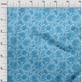 thumbnail image 3 of oneOone Cotton Cambric Light Blue Fabric Abstract Floral Sewing Fabric By The Yard Printed Diy Clothing Sewing Supplies 42 Inch Wide, 3 of 4