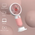 thumbnail image 3 of destyer Handheld Portable Fan Rechargeable Summer Personal Quiet Desktop Air Cooler Study Office Indoor Cooling Device Strawberry, 3 of 9