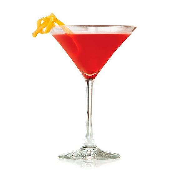 Libbey 7512 Vina Martini Glasses Set of 12, 8 Oz, Classic Long Stemmed Martini Set, Elegant Bar Glassware for Wine, Mixed Drinks, and Desserts