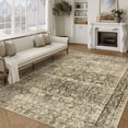 thumbnail image 2 of BERTHMEER 9'x12' Area Rugs for Living Room Bedroom Brown Vintage Non Slip Washable Large Farmhouse Office Dining Room Oriental Traditional Distressed Carpets, 2 of 8