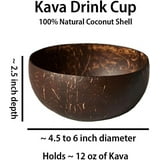 Authentic Kava Drink Cup - (3 Cups) 100% Natural Fiji Kava Coconut ...