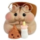 thumbnail image 1 of Juguete de hámster Squishy hecho a mano con silicona realista Taba, café, 1 of 7