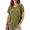 Army Green, variant on Yigetop Basic Tees for Women Women's Solid Color T Shirt V Neck Short Sleeved Top Large Size Loose Elastic Pure Cotton Base Shirt Tee Shirts Womens Army Green 2XL