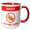 Red/White, variant on 3drose, Notice Nut Free Zone Warning Sign - No Nuts or Peanuts Allowed Red, 11oz Two-tone Green Mug