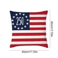 thumbnail image 7 of Independence Day Pillowcase 18x18 Inches 1PC, 4th of July Patriotic USA Flag Throw Pillow Cover, Memorial Day Farmhouse Decor Cushion Case for Couch Sofa Home&nbsp;Outdoor, 7 of 7