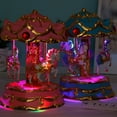 thumbnail image 4 of Music Box 3-Horse Carousel Christmas Birthday Valentine's Gifts Decorations, 4 of 8