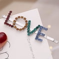 thumbnail image 2 of OUNONA 3Ud Horquillas Decorativas En Material De Rhinestone Multicolor Y Atractivo, 2 of 7