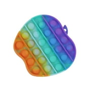 yongy Push Pop Bubble Fidget Toy, Stress Reliever Rainbow Color Sensory Toy