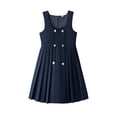 thumbnail image 6 of RTKFRFLM School Uniform&nbsp;for Girls Preppy Jumper Dress Pleated Hem Performance Pinafore Dress for Kids Girls Back to School Clothes, 6 of 7