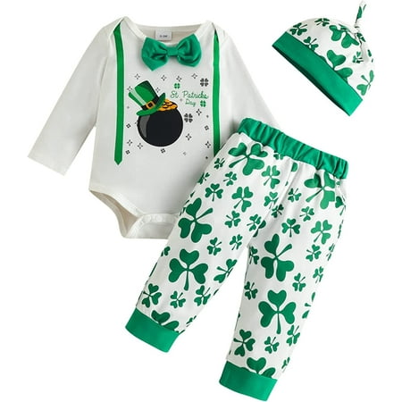 

QWZNDZGR Baby Girl Clothes Cute Clothes Girls Romper + Pant Ribbed Knitted Cotton Long Sleeve Romper & Pants Romper Tops + Pants