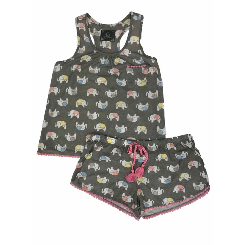shorts and tank pj set