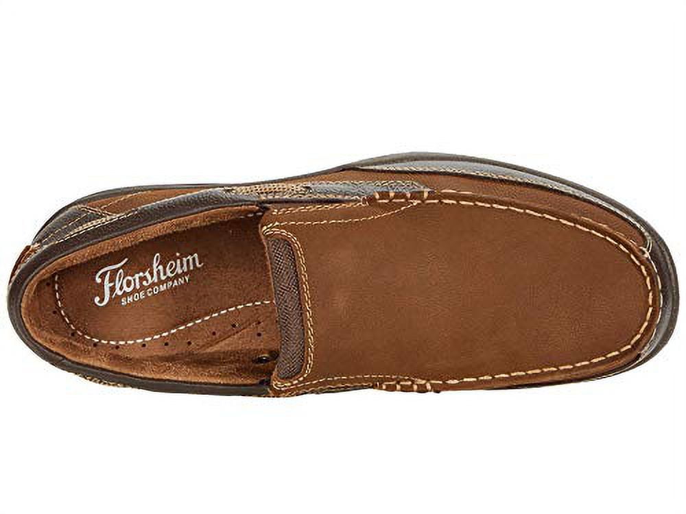 Florsheim Mens, Lakeside Casual Slip On 9.5 Wide Stone Crazy Horse