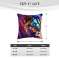 thumbnail image 4 of ZNDUO Colorful Purple Lion Throw Pillows, Throw Pillows for Couch-Indoor Decorative Pillows,20"x20", 4 of 8