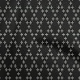 thumbnail image 1 of oneOone Rayon Black Fabric Argyle Craft Projects Decor Fabric Printed By The Yard 56 Inch Wide, 1 of 4