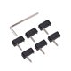 thumbnail image 1 of Soidarity Tuerca de bloqueo de cuerdas, juego de bajo eléctrico sin cabeza de aleación de Zinc, herramientas de cuerdas profesionales, reparación de Accesorios para instrumentos musicales Soidarity OD010997-00, 1 of 6