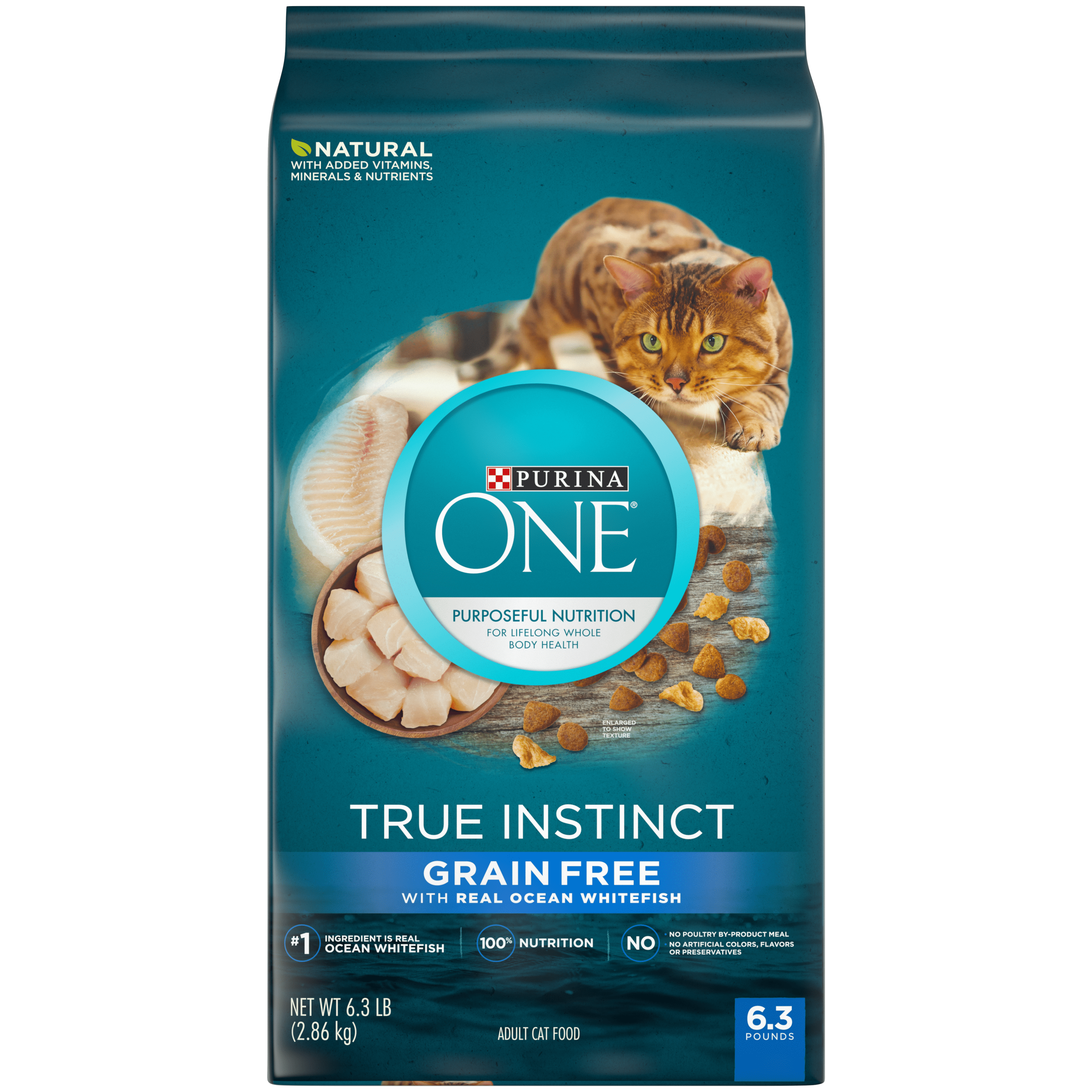 Purina ONE Natural, High Protein, Grain Free Dry Cat Food; True