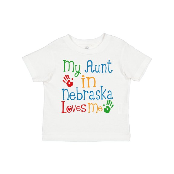 Inktastic My Aunt in Nebraska Loves Me Boys or Girls Toddler T-Shirt