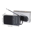 thumbnail image 3 of Klonfd Retro Portable AM FM Radio KK218 Band Analog Dial Tuner With High Sensitivity For Home Travel, 3 of 6