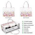 thumbnail image 2 of Large Capacity Tote Bag,Pioneer Flower Floral Print Pattern Handbag Fashion Luxury Tote Bag,15.7"x13"x 5.1" Inches,Laptop Compatible, 2 of 6