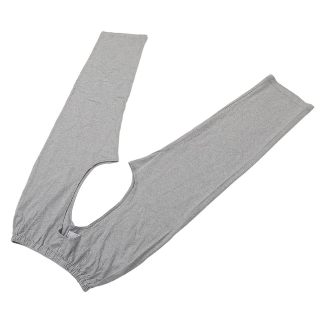 Pantalones Para Incontinencia Urinaria, Cintura Elástica, Fácil Limpieza, Apertura Delantera Y Trasera De La Entrepierna, Pantalones De Algodón Para El Cuidado Del