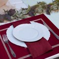 thumbnail image 5 of PiccoCasa Placemats for Dining Table with Luxury Diamond 12"x16" Red, 5 of 7