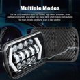 thumbnail image 1 of 5x7' LED Headlights with High/Low Beam Car Rectangular Head Lights with DRL Turn Signal Bright Anti-glare, Pair, 1 of 5