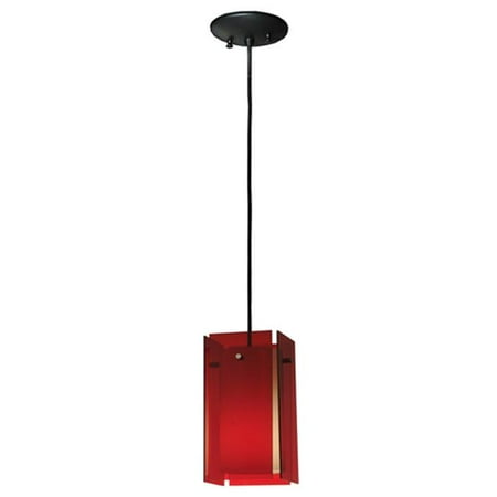 

MEYDA 128830 Quadrato 5.5 in. Square Acrylic Mini Pendant - Red