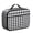 Gray and White, variant on Brown and Black Checkered Pattern Insulated Lunch Bag Teens,Bento School Lunch Bag for Teens for Work,Picnic or Travel 10.6x7.7x4.3 Inches,12 Can Capacity