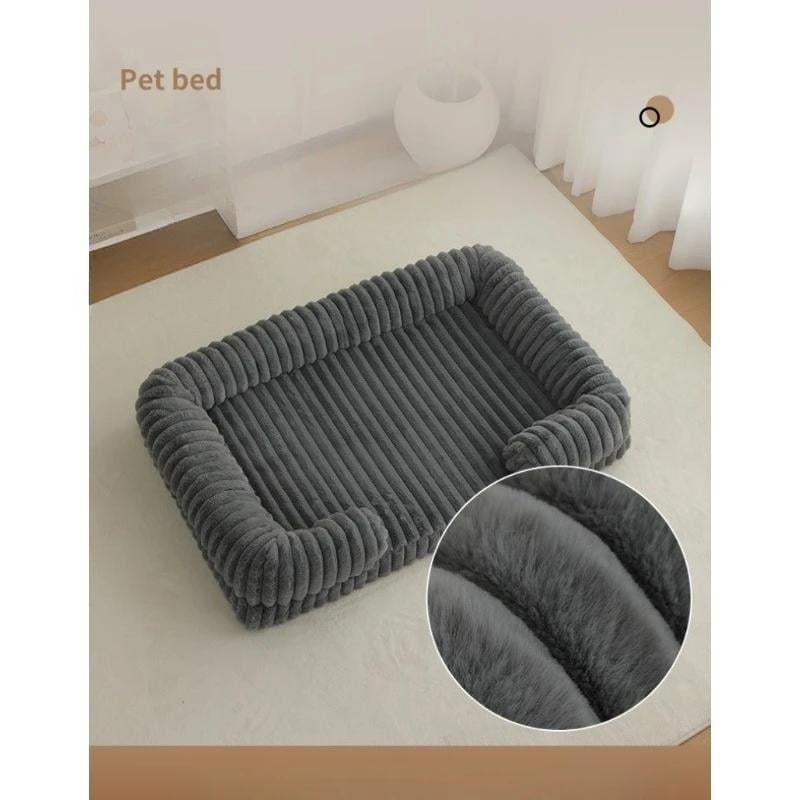 Calming Dog Bed Orthopedic Memory Foam Sofa Couch Waterproof Removable Cover Plush Mat for Small Medium Large Dogs