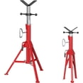 thumbnail image 1 of QinaQin V-Head Pipe Jack Stand, Adjustable Height 24 to 42 Inches, 2500 lbs Capacity for Welding or Threading, 1 of 7
