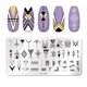 thumbnail image 1 of PICT YOU, patrones de animales, placas de estampado de uñas, placa de imagen para decoración de uñas de acero inoxidable, plantilla de sello, herramientas de plantilla PY-F011 Tan Jianjun unisex, 1 of 2