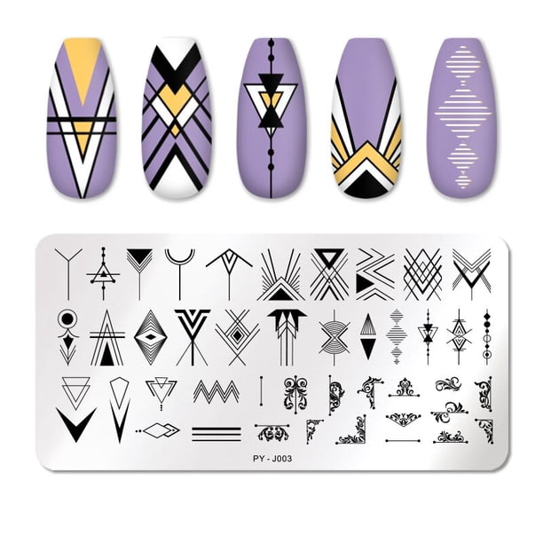 PICT YOU, patrones de animales, placas de estampado de uñas, placa de imagen para decoración de uñas de acero inoxidable, plantilla de sello, herramientas de plantilla PY-F011 Tan Jianjun unisex