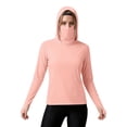 thumbnail image 7 of ZyeKqe Athletic Jackets for Women Sun Protection Long Sleeve Hooded Full Zip Upf 50+ Outdoor Hiking Workout Tops with Pockets, 7 of 7
