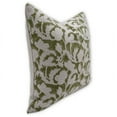 thumbnail image 4 of Fabdivine Block Print Throw Pillow Cover, 18x18 Inch Thick Linen Decorative Cushion Cover, Floral Boho Design Green Pillow Cover for Sofa And Couch, 4 of 5