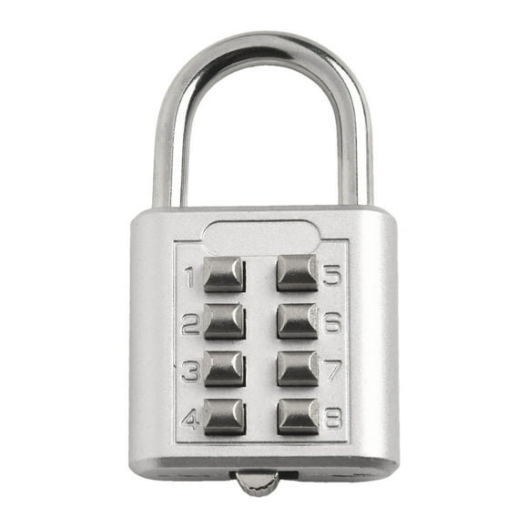 8-Digit Password Combination Padlock Zinc Alloy Suitcase For Smart Password Lock For Travel Bags Cabinets Iron Doors Tool Boxes