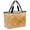 Ochre, Sand, Ginger, Caramel, variant on Burnt Orange Marble Beach Bag for Women, Large Breathable Mesh Beach Tote Bag, Abstract Art Fog Clouds Sandproof Lightweight Travel Bags for Vacation Picnic Swimming Pool 15.7"x15.7"x9.1"