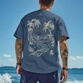 thumbnail image 5 of CONZONE Mens Hawaii Tshirts Short Sleeve Beach T-Shirts for Men Crew Neck Tropical Graphic Casual Summer Tee Tops, 5 of 6