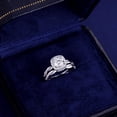 thumbnail image 4 of SFTING 1.2ct Wedding Rings for Women Bridal Ring Sets Round Cut AAAAA CZ Halo Twisting Pave Size 5, 4 of 7