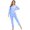 blue, variant on Women s Onesie Pajama Pajamas Bandage One Piece Long Sleep Romper Jumpsuit Bodycon Star Print Sleepwear Pjs Sets Soft Zip Up Thin Plus Size Cute Body