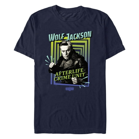 Men's Beetlejuice Beetlejuice Wolf Jackson Afterlife Crime Unit  Graphic T-Shirt