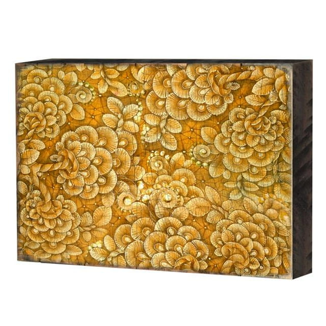 Designocracy 95013-18 Motif Rustique en Bois Bloc Design Art Graphique