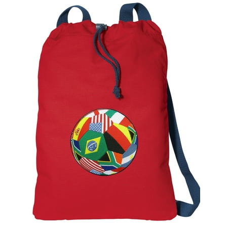 Canvas Soccer Drawstring Bag Deluxe World Cup Fan Backpack Cinch Pack For Him Or Her Canvas Soccer Drawstring Bag Deluxe World Cup Fan Backpack Cinch Pack For Him Or Her
