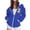 Q268 Blue, variant on Womens Halloween Hoodie Funny Spooky Ghost Graphic Full Up Hooded Sweatshirt Novelty Long Sleeve Holiday Party Fall Sweatshirt Jacket with Pockets Red,S