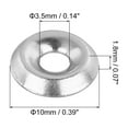 thumbnail image 2 of #4 304 Stainless Steel Cup Washer Countersunk for Screw Bolt 100pack, 2 of 6